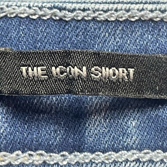 Kendall & Kylie Distressed Blue Denim  Icon Shorts‎ Teens Junior's Size 7/28 - Picture 6 of 10